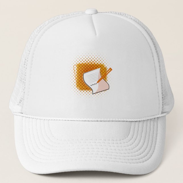 Gorra De Camionero Escribiendo a Lover (Anverso)