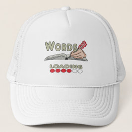 Gorra De Camionero Escribiendo palabras