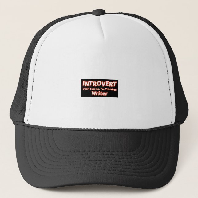 Gorra De Camionero Escritor introvertido (Anverso)