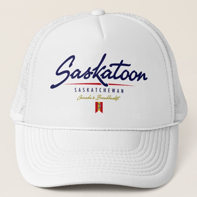 Gorra De Camionero Escritura de Saskatoon (Anverso)