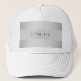 Gorra De Camionero Escritura Elegante Editable En Monograma | Gris