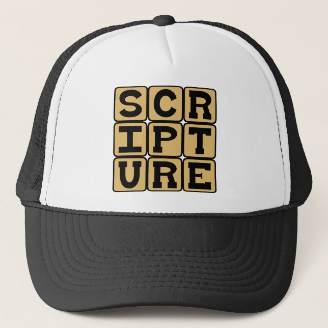 Gorra De Camionero Escritura, Estudio Bíblico (Anverso)