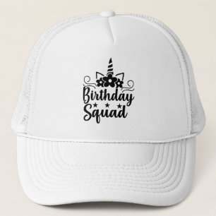 Gorra De Camionero Escuadrón de cumpleaños