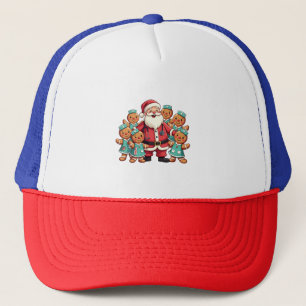 Gorra De Camionero Escuadrón de Enfermería de Santa Claus Gingerbread