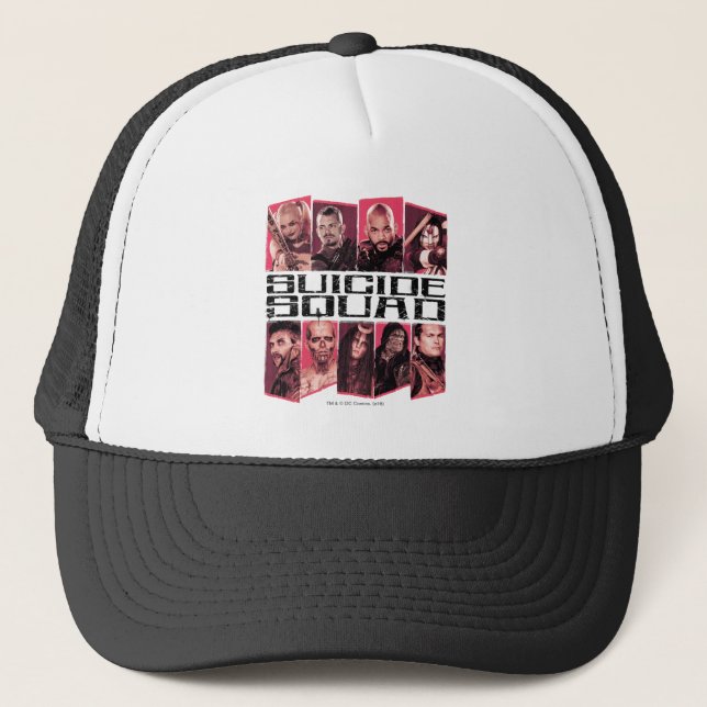 Gorra De Camionero Escuadrón suicida | Grupo de trabajo X Emblema (Anverso)