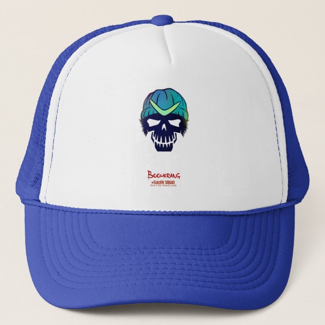 Gorra De Camionero Escuadrón suicida | Icono de cabeza de Boomerang (Anverso)
