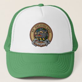 Gorra De Camionero Escudo Campbell sobre el uso de Tartán