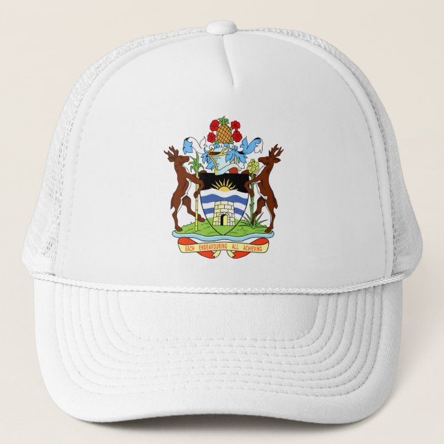 Gorra De Camionero Escudo de Antigua y Barbuda (Anverso)