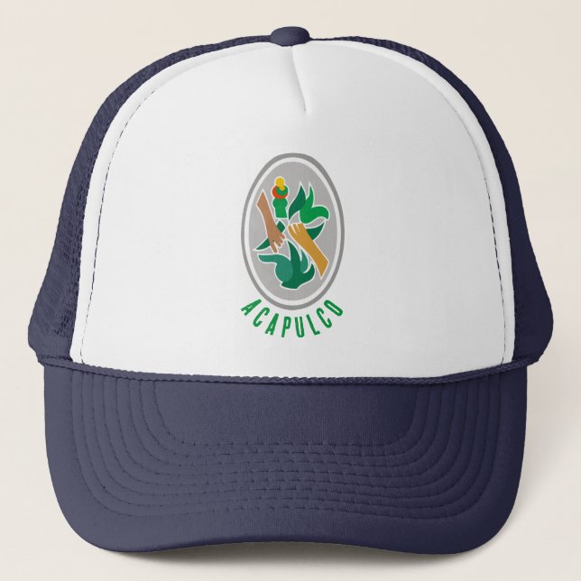 Gorra De Camionero Escudo de armas de Acapulco, México (Anverso)