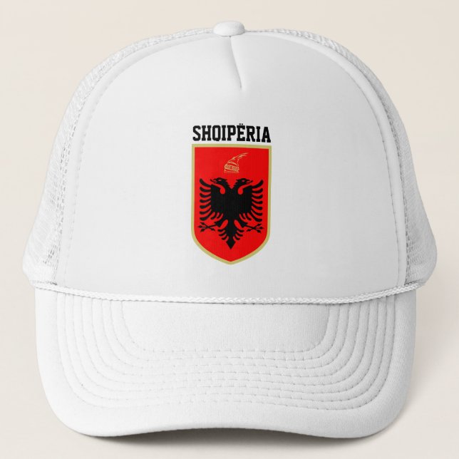 Gorra De Camionero Escudo de armas de Albania (Anverso)