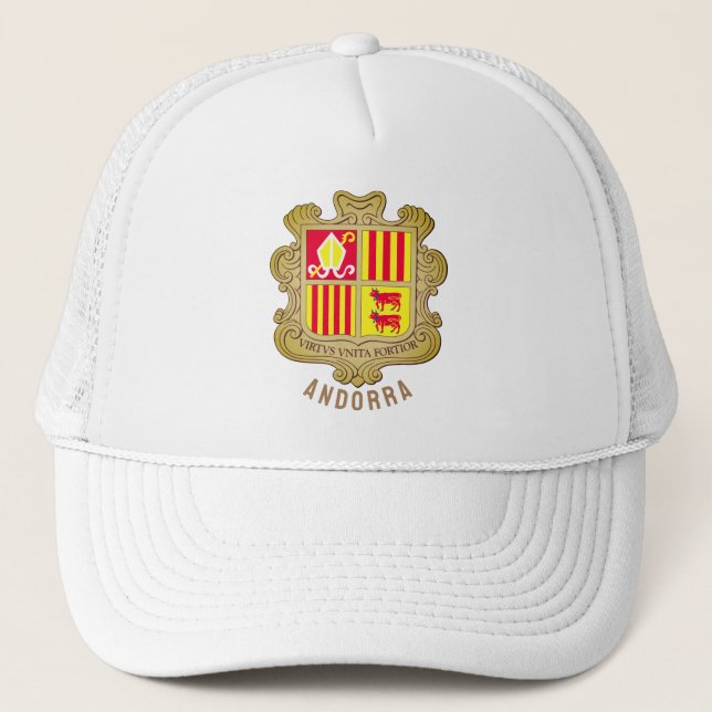 Gorra De Camionero Escudo de armas de Andorra (Anverso)