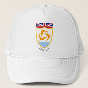 Gorra De Camionero Escudo de armas de Anguila