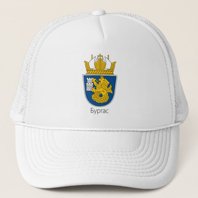 Gorra De Camionero Escudo de armas de Burgas, Bulgaria (Anverso)