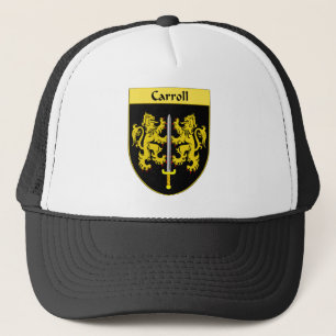Gorra De Camionero Escudo de armas de Carroll/escudo de la familia