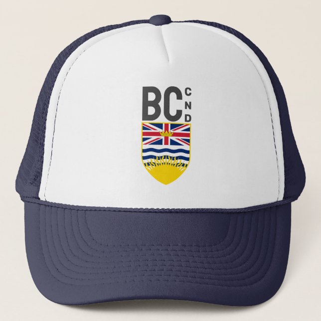 Gorra De Camionero Escudo de armas de Columbia Británica - CND (Anverso)