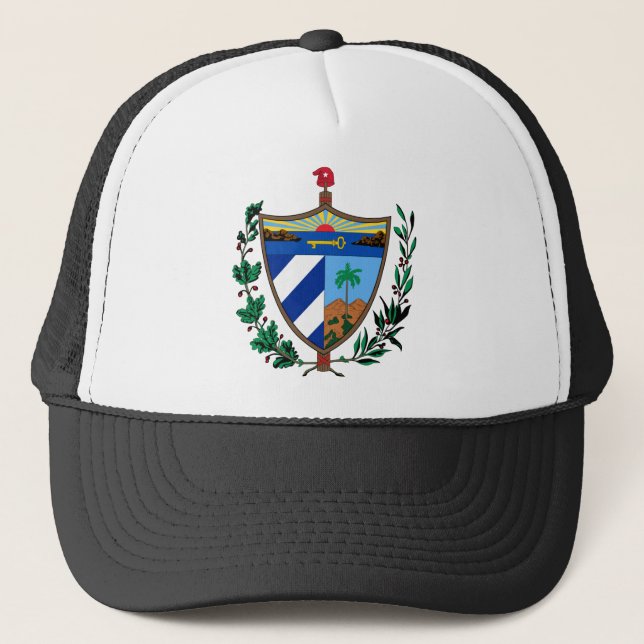 Gorra De Camionero escudo de armas de cuba (Anverso)