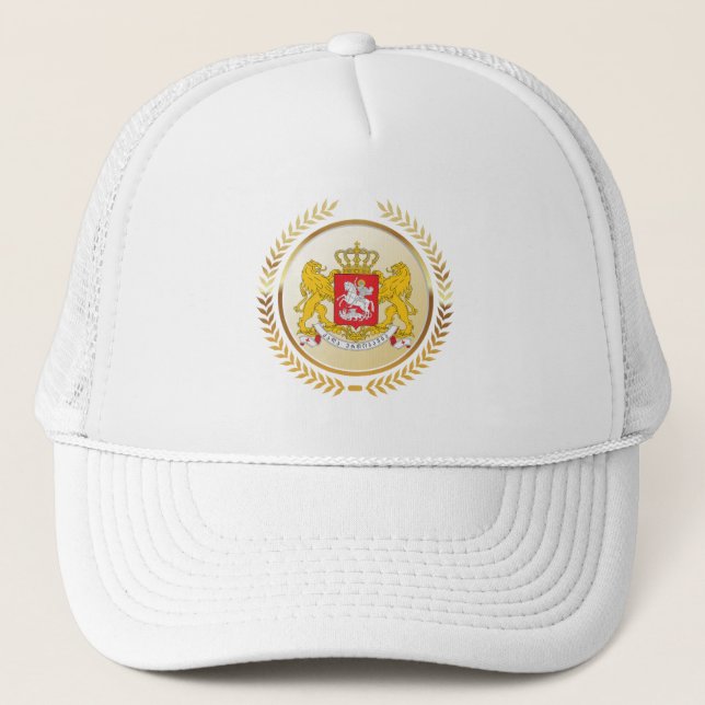 Gorra De Camionero Escudo De Armas De Georgia (Anverso)