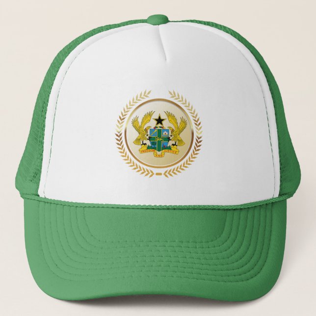 Gorra De Camionero Escudo de armas de Ghana (Anverso)