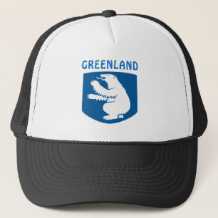 Gorra De Camionero Escudo de armas de Groenlandia