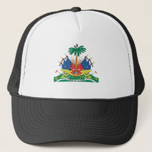 GORRA DE CAMIONERO ESCUDO DE ARMAS DE HAITÍ