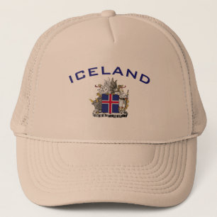 Gorra De Camionero Escudo de armas de Islandia