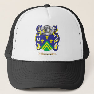 Gorra De Camionero Escudo de armas de Joslin (escudo de la familia)