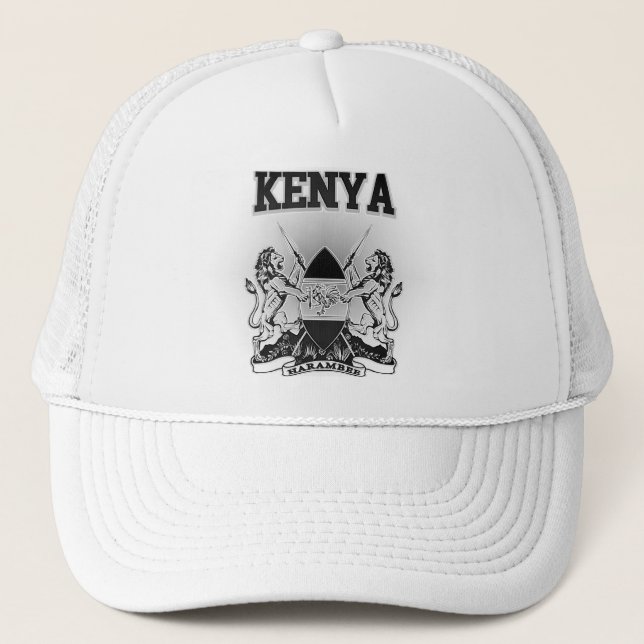 Gorra De Camionero Escudo de armas de Kenia (Anverso)