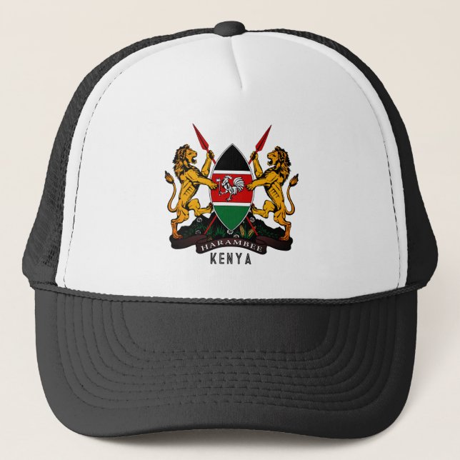 Gorra De Camionero Escudo de armas de Kenya (Anverso)