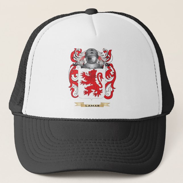 Gorra De Camionero Escudo de armas de Lamar (escudo de la familia) (Anverso)