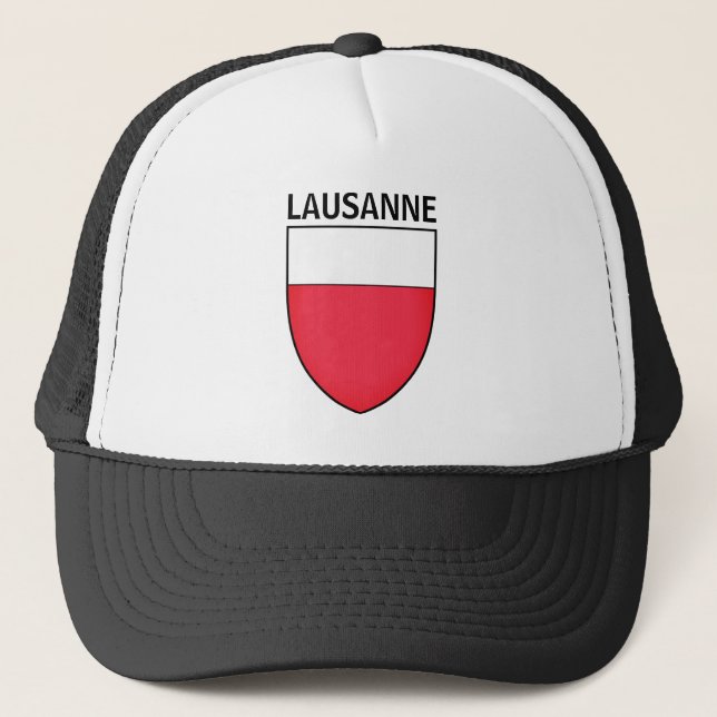 Gorra De Camionero Escudo de armas de Lausana, SUIZA (Anverso)