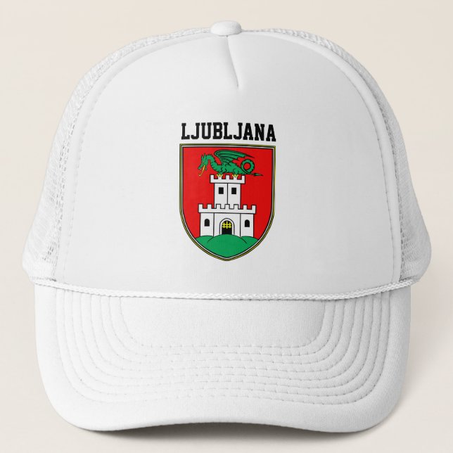 Gorra De Camionero Escudo de armas de Ljubljana - ESLOVENIA (Anverso)