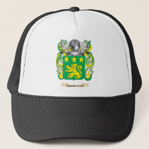 Gorra De Camionero Escudo de armas de Moretti (escudo de la familia)