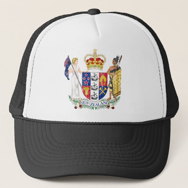 Gorra De Camionero Escudo de armas de Nueva Zelanda (Anverso)