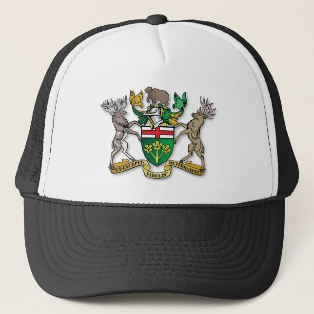 Gorra De Camionero Escudo de armas de Ontario (Anverso)