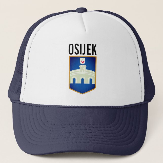 Gorra De Camionero Escudo de armas de Osijek, Croacia (Anverso)