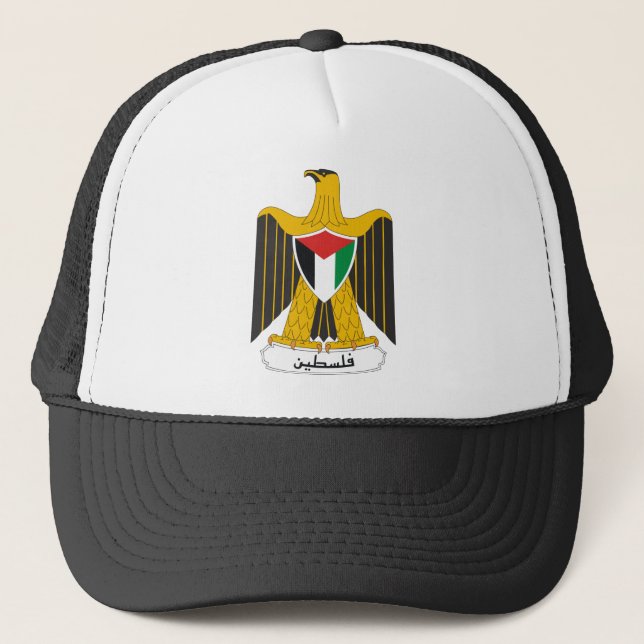 Gorra De Camionero Escudo de armas de Palestina (Anverso)
