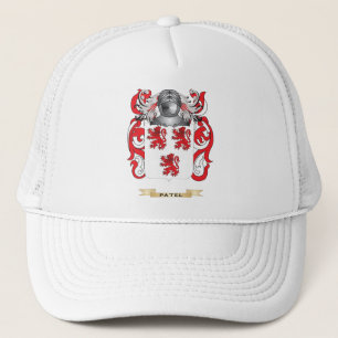 Gorra De Camionero Escudo de armas de Patel (escudo de la familia)