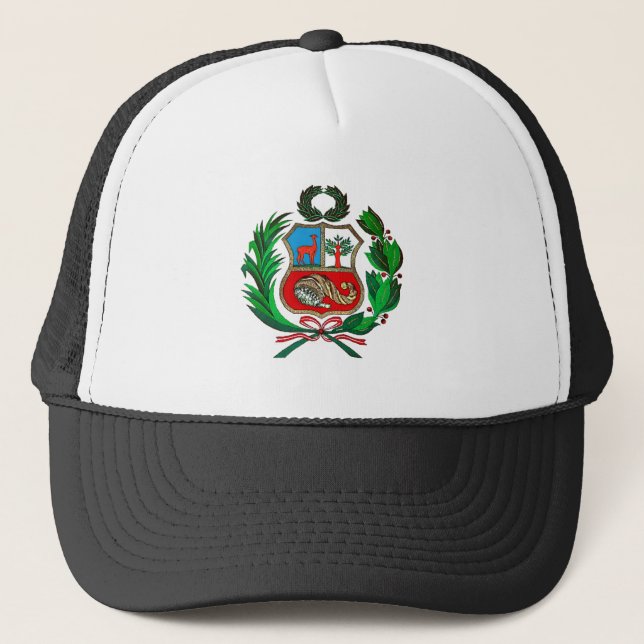 Gorra De Camionero Escudo de armas de Perú (Anverso)