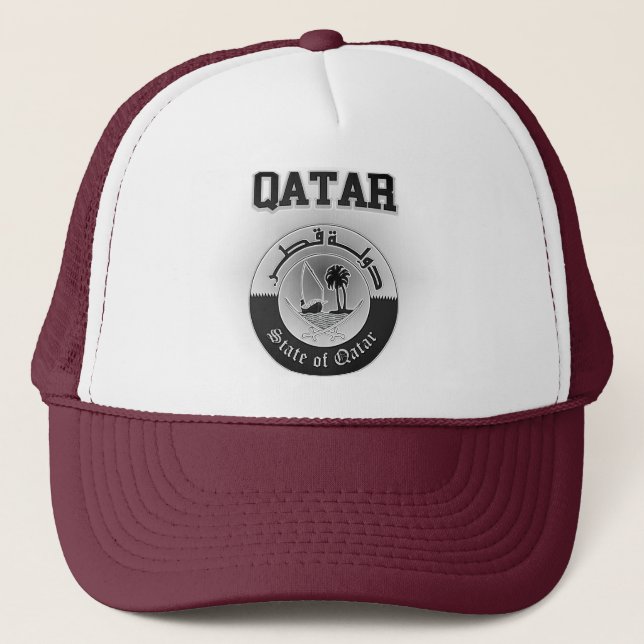 Gorra De Camionero Escudo de armas de Qatar (Anverso)