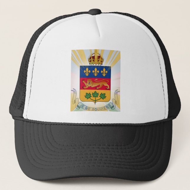 Gorra De Camionero Escudo de armas de Quebec (Anverso)