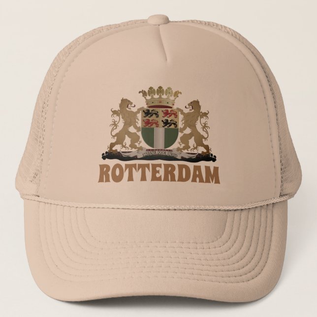 Gorra De Camionero Escudo de armas de Rotterdam, Países Bajos (Anverso)