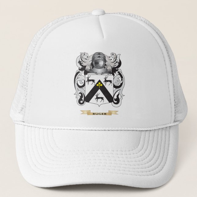 Gorra De Camionero Escudo de armas de Ruger (escudo de la familia) (Anverso)