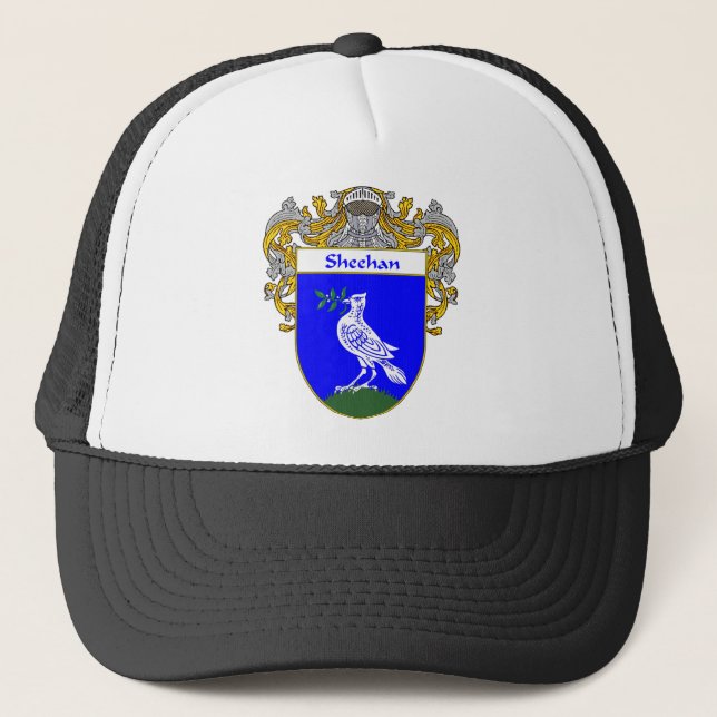 Gorra De Camionero Escudo de armas de Sheehan (cubierto) (Anverso)