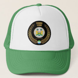 Gorra De Camionero Escudo de armas de Sierra Leona