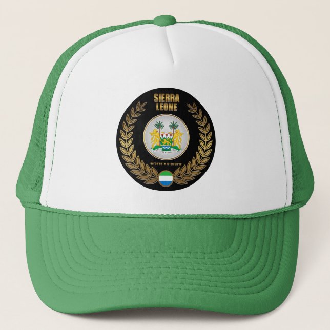 Gorra De Camionero Escudo de armas de Sierra Leona (Anverso)