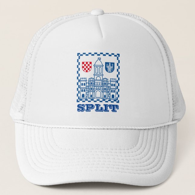 Gorra De Camionero Escudo de armas de Split, Croacia (Anverso)