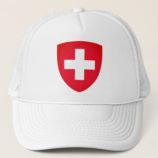Gorra De Camionero Escudo de armas de Suiza (Anverso)