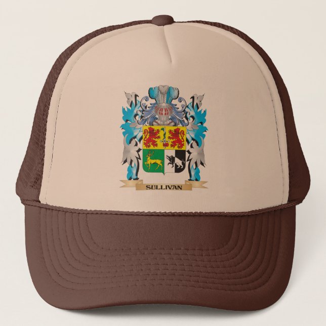 Gorra De Camionero Escudo de armas de Sullivan - escudo de la familia (Anverso)