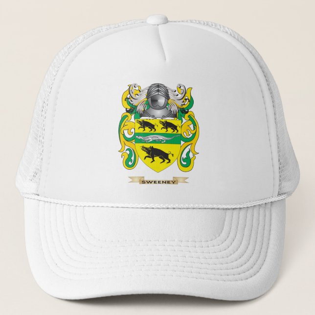 Gorra De Camionero Escudo de armas de Sweeney (escudo de la familia) (Anverso)