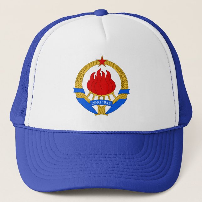 Gorra De Camionero Escudo de armas de Yugoslavia (1945-1992) (Anverso)